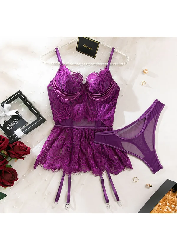 Violet Elegance Babydoll - Purple color thumbnail
