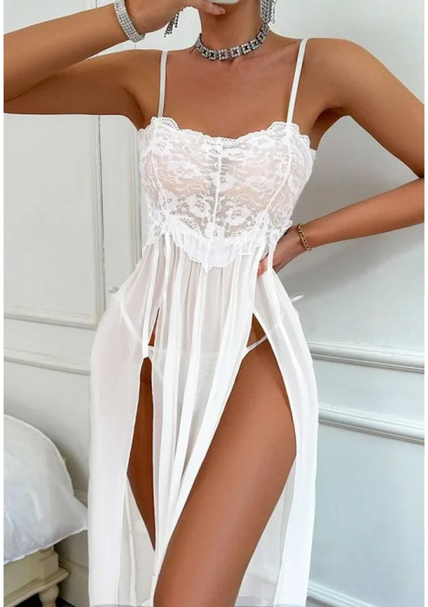 Whispered Elegance Gown - White color thumbnail