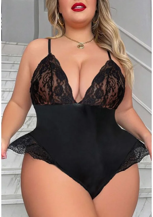 Midnight Temptation Lace Plus Teddy - Product image 4