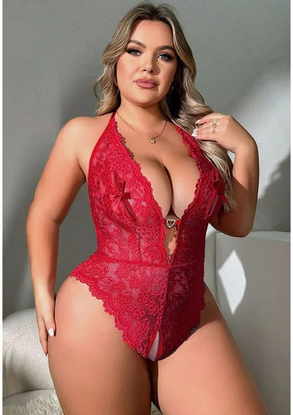Ruby Allure Plus Teddy - Burgundy color thumbnail