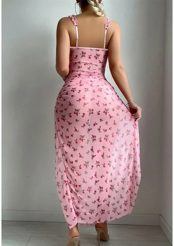 Blushing Blossom Elegance Gown - Pink color thumbnail