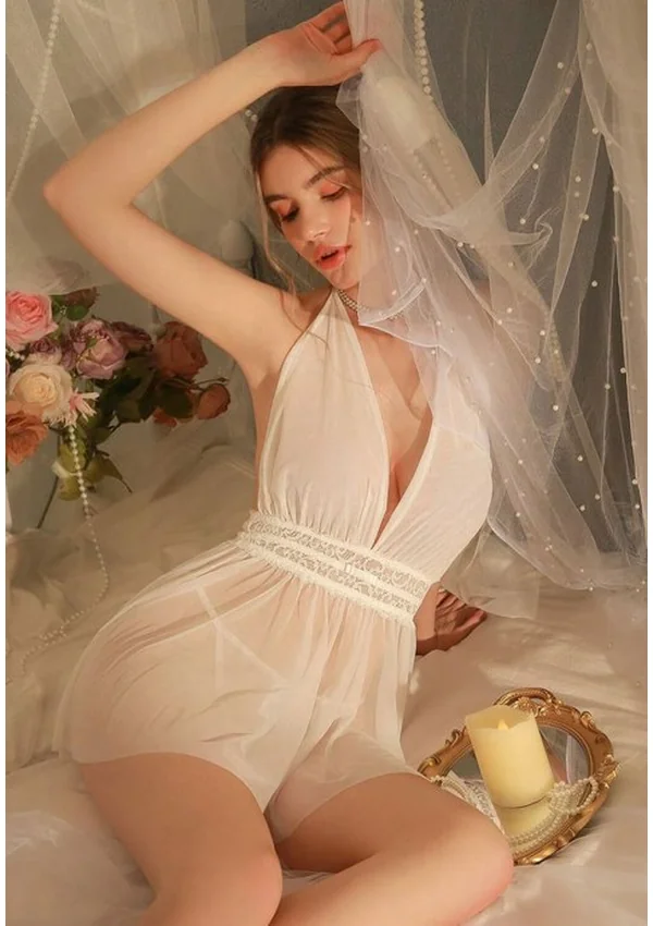 Ivory Enchantment Babydoll - White color thumbnail
