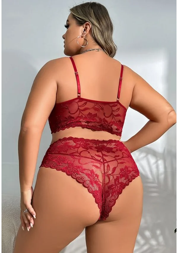 Scarlet Desire Lace Plus Bra Set - Product image 2