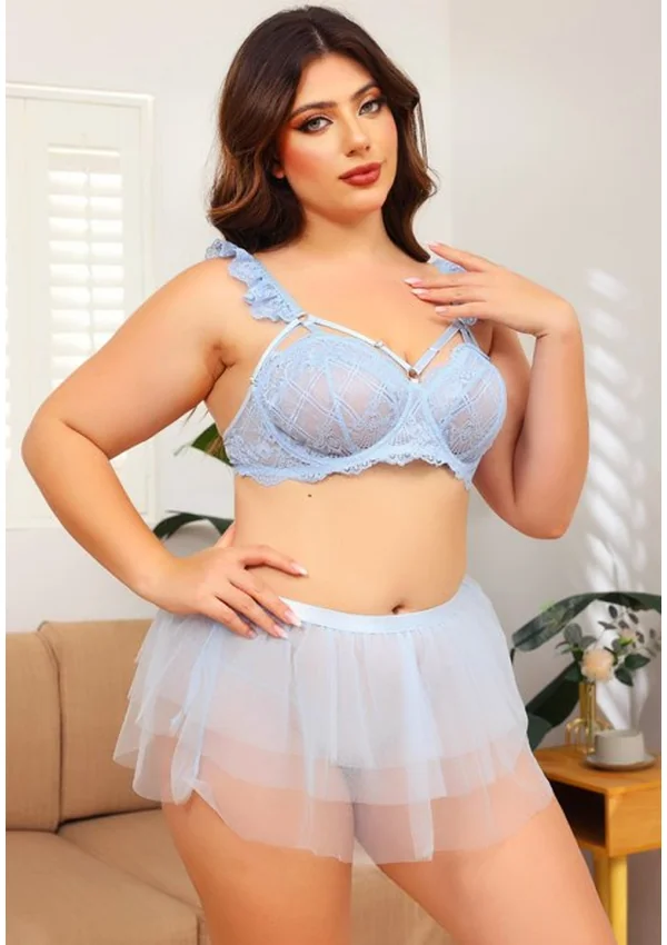 Serenity Lace Plus Bra Set - Product image 6