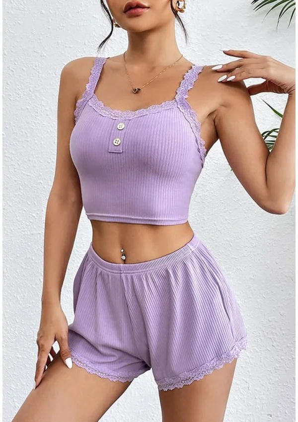 Lavender Lace Lounge Set - Product image 2