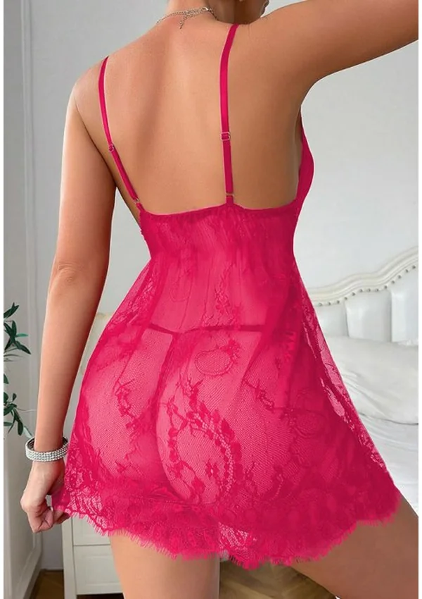 Rosy Embrace Babydoll - Rose color thumbnail
