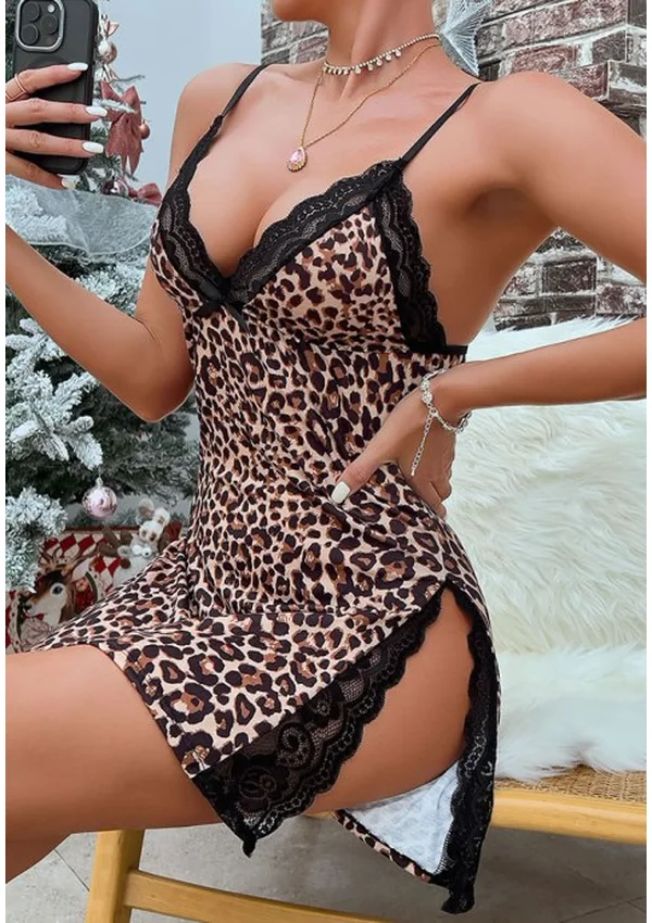 Jungle Allure Nightdress - Leopard color thumbnail