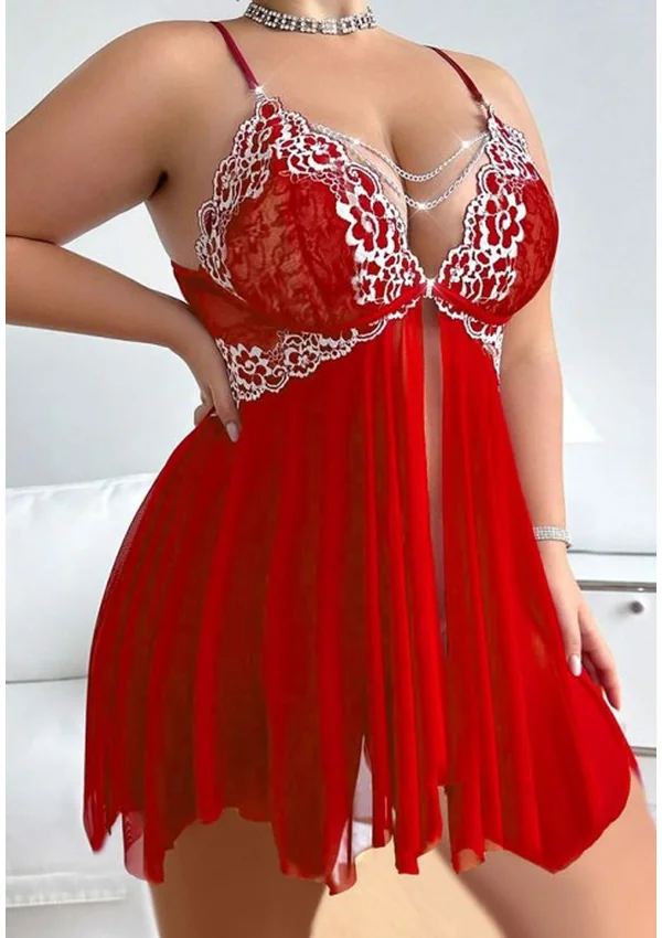 Crimson Allure Plus Babydoll - Product image 2