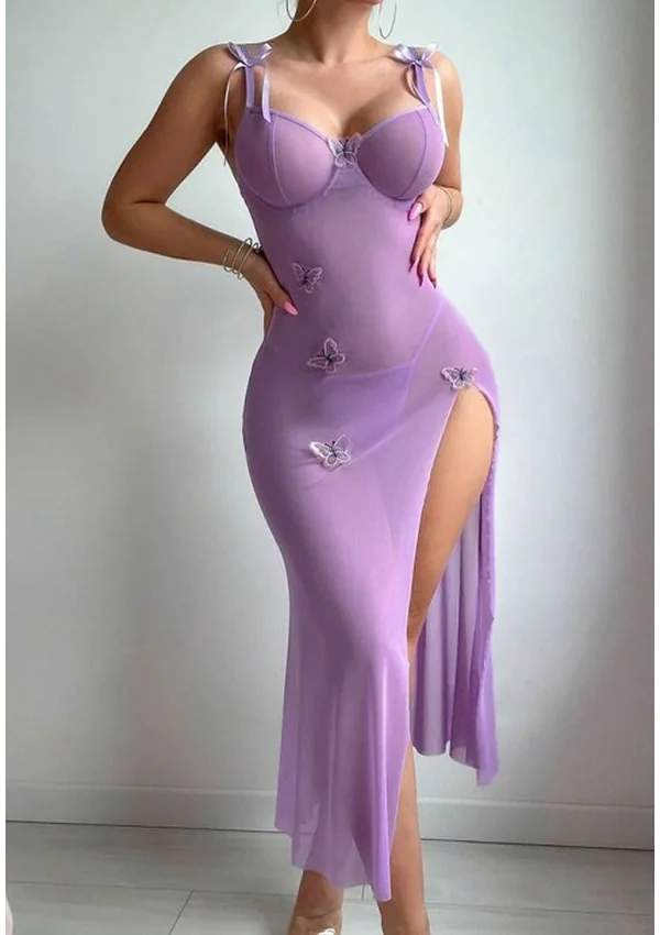 Butterfly Bliss Gown - Purple color thumbnail