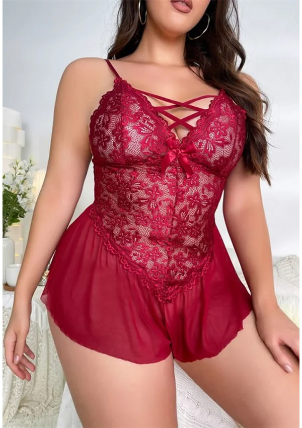 Scarlet Dreams Plus Teddy - Red color thumbnail