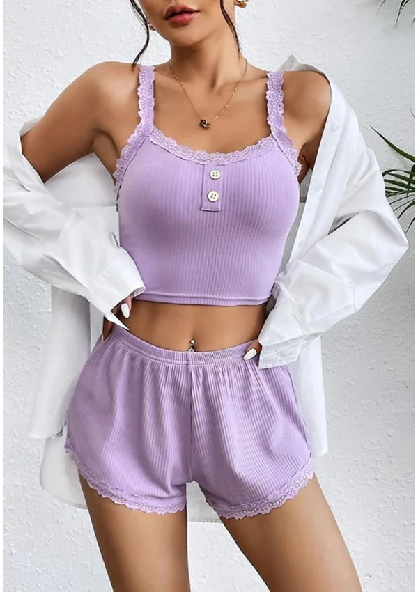 Lavender Lace Lounge Set - Product image 1