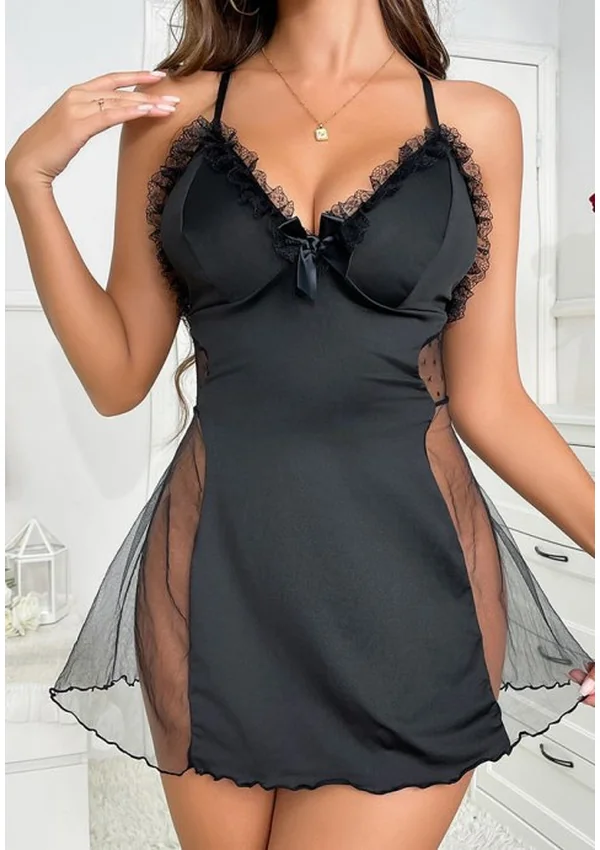 Scarlet Allure Babydoll - Black color thumbnail