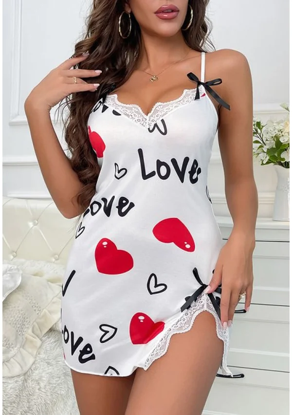 Love in Bloom Chemise - White color thumbnail