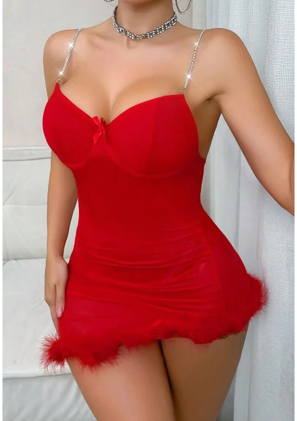 Lavender Luxe Chemise - Red color thumbnail