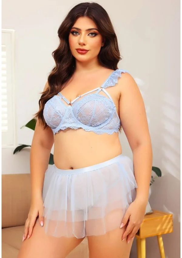 Serenity Lace Plus Bra Set - Product image 5