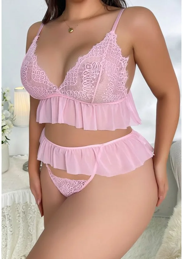 Blush Flutter Plus Bralette Set - Product image 4