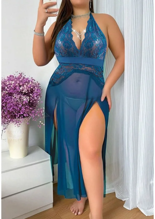 Marina Temptation Plus Gown - Blue color thumbnail