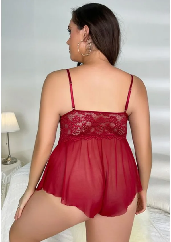 Scarlet Dreams Plus Teddy - Red color thumbnail