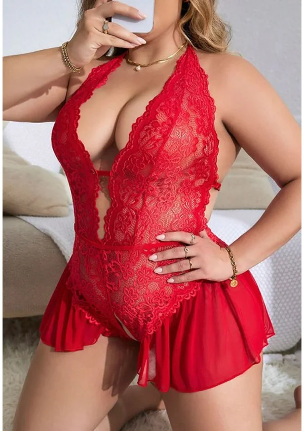 Red Velvet Desire Plus Teddy - Red color thumbnail