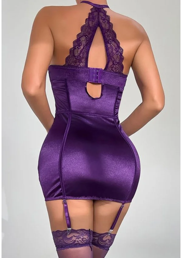 Amethyst Allure Chemise - Dark Purple color thumbnail