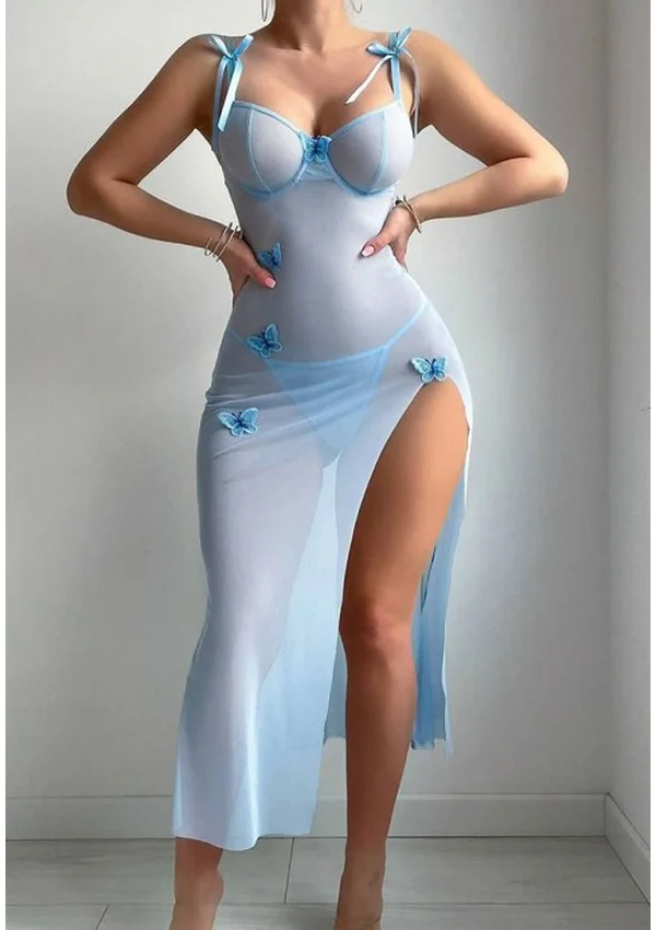 Butterfly Bliss Gown - Light Blue color thumbnail