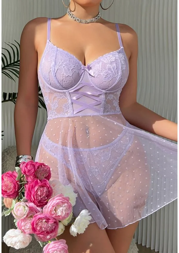 Lilac Whispers Babydoll - Lavender color thumbnail