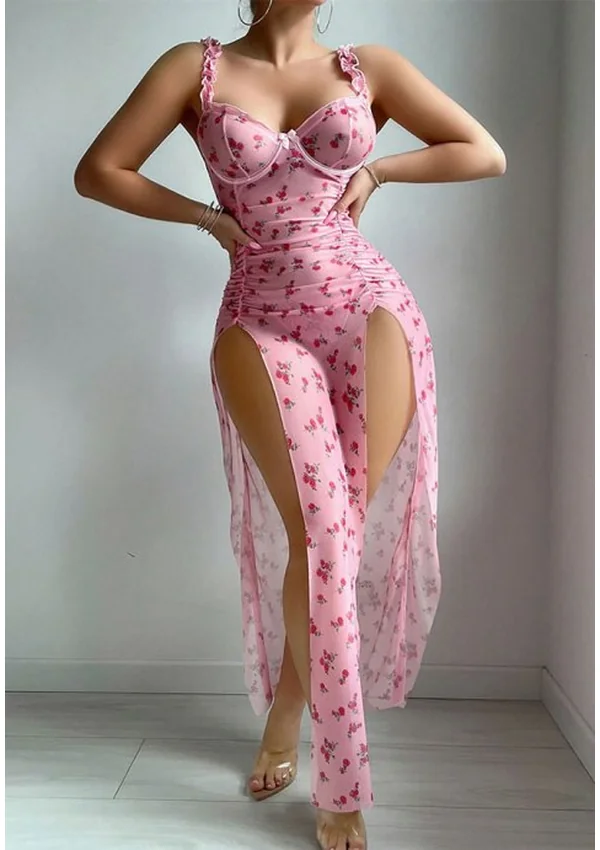 Blushing Blossom Elegance Gown - Pink color thumbnail
