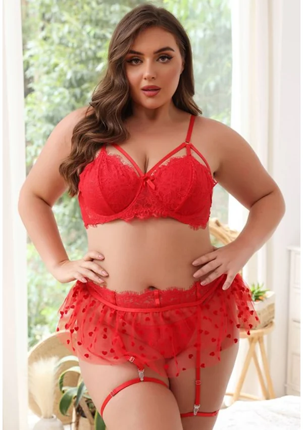 LoveSpell Lace Plus Lingerie Set - Product image 2
