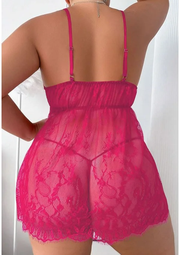 Dusky Rose Plus Babydoll - Rose color thumbnail
