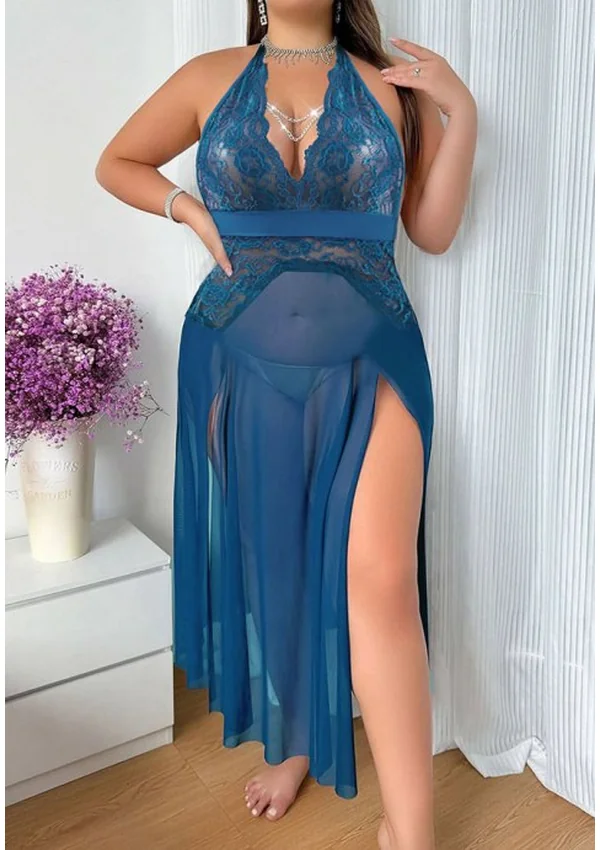 Marina Temptation Plus Gown - Blue color thumbnail