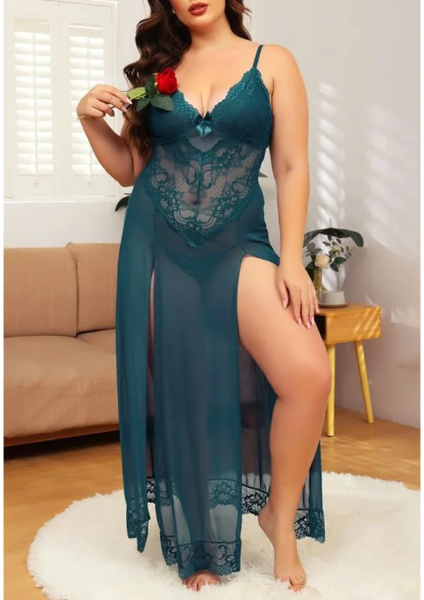 Midnight Elegance Gown - Teal color thumbnail