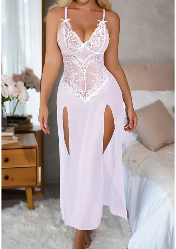 Celestial Elegance Gown - White color thumbnail