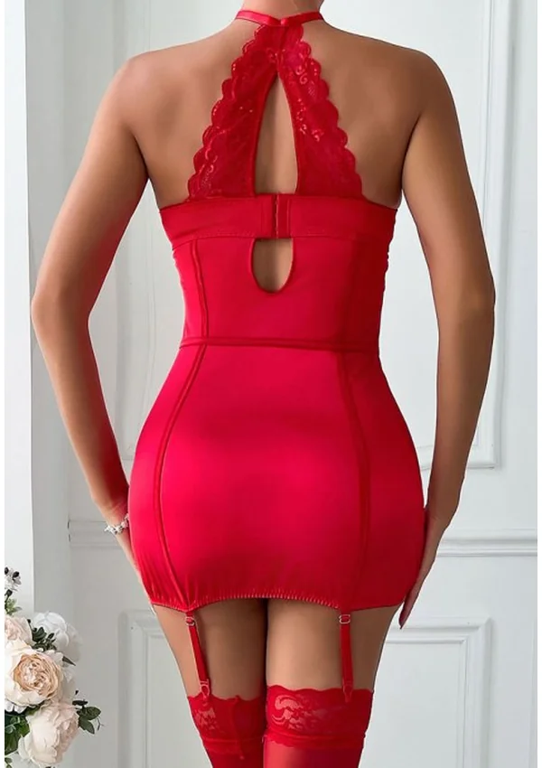 Amethyst Allure Chemise - Red color thumbnail