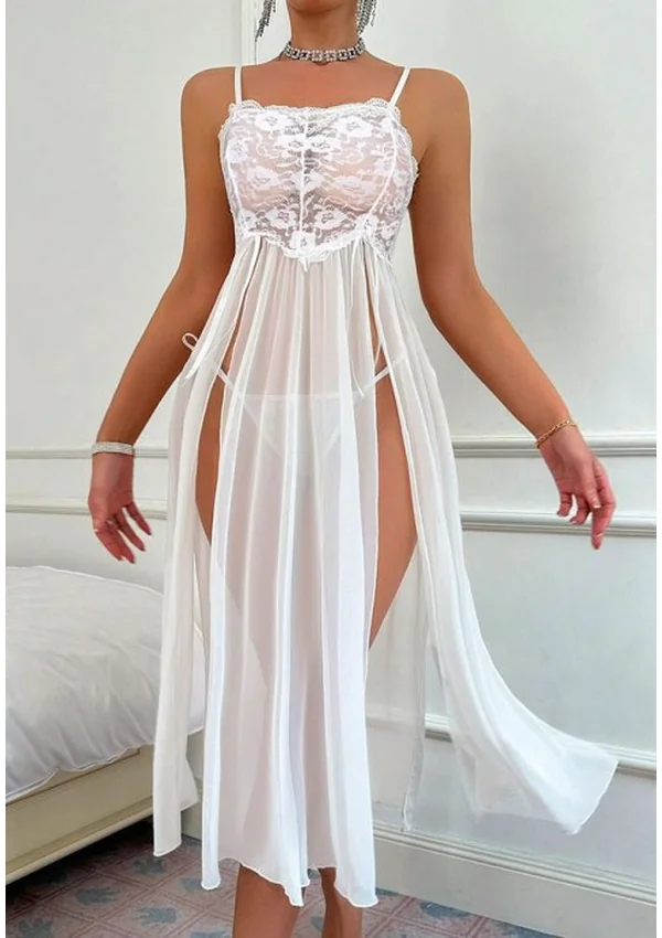 Whispered Elegance Gown - White color thumbnail