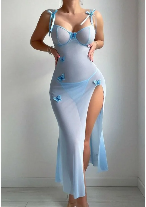 Butterfly Bliss Gown - Light Blue color thumbnail
