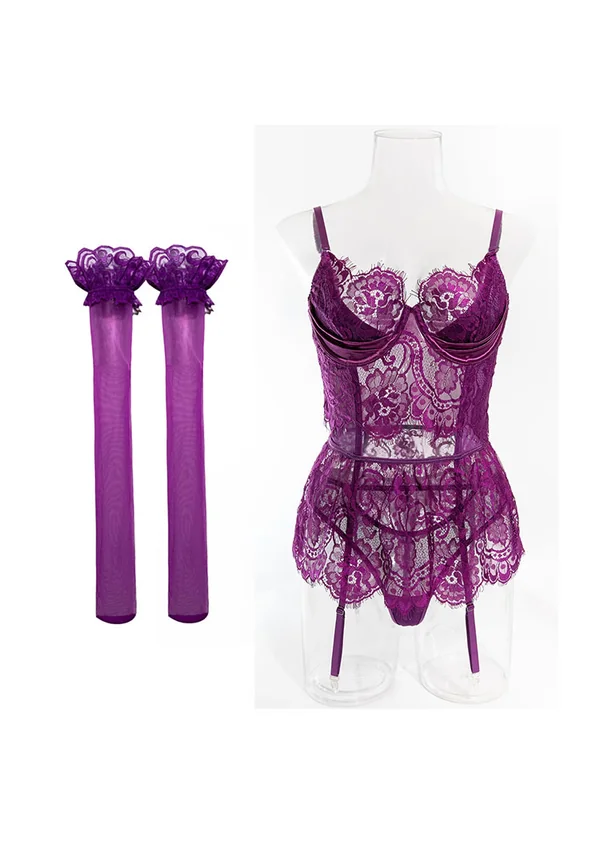 Violet Elegance Babydoll - Purple color thumbnail