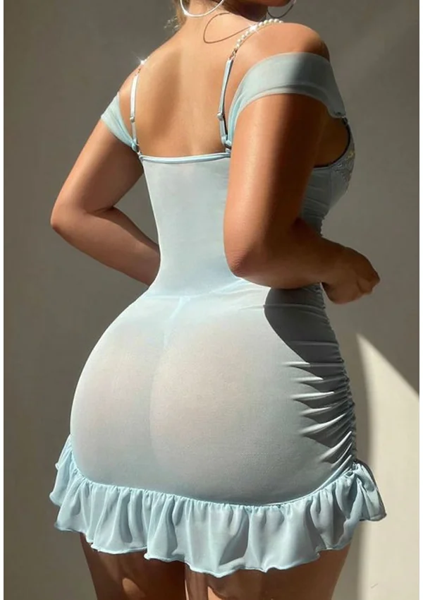 Sweet Seduction Babydoll - Light Blue color thumbnail