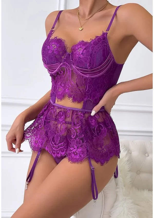 Violet Elegance Babydoll - Purple color thumbnail