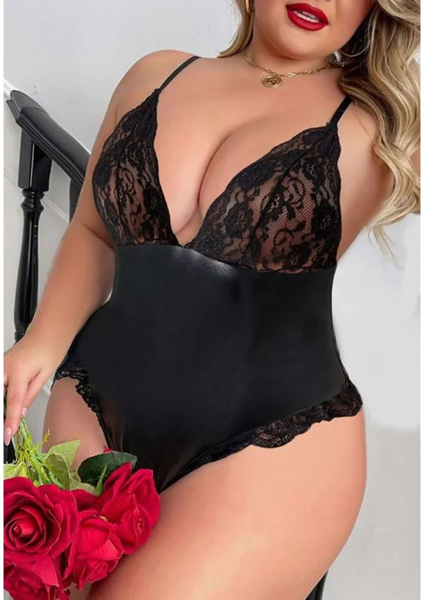 Midnight Temptation Lace Plus Teddy - Product image 2