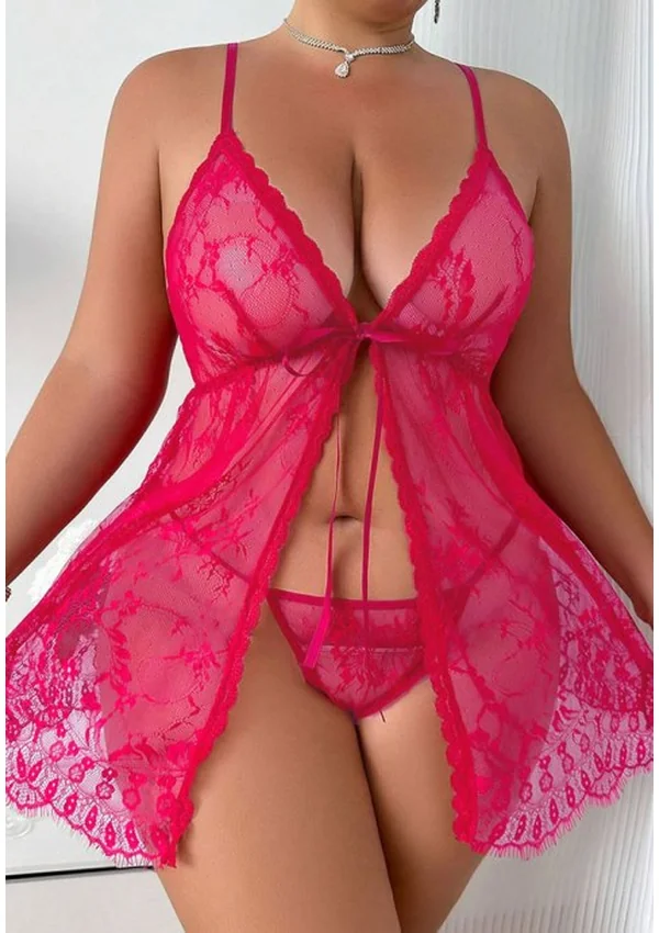 Dusky Rose Plus Babydoll - Rose color thumbnail