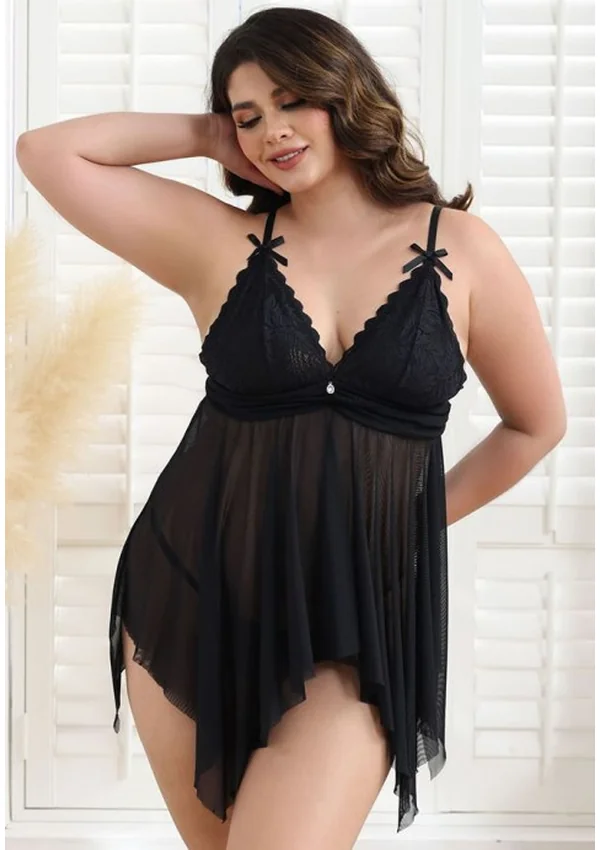 Cascade Plus Babydoll - Black color thumbnail