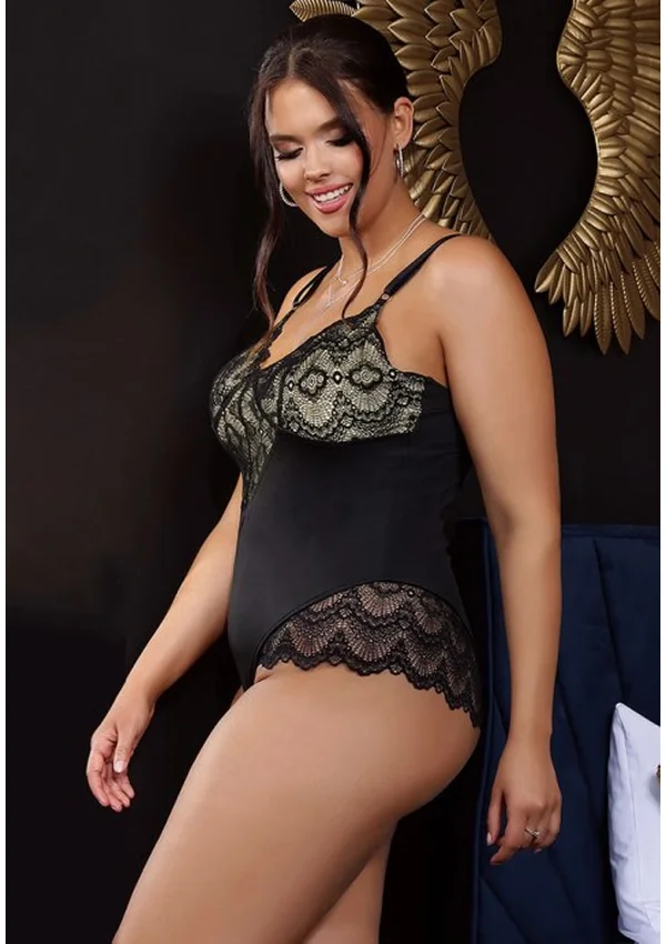 Golden Noir Lace Plus Teddy - Product image 2