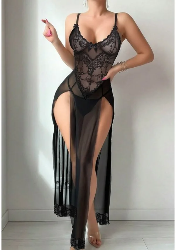 Midnight Elegance Gown - Black color thumbnail
