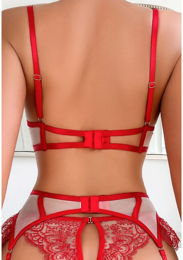Red Velvet Seduction Lingerie Set - Product image 3