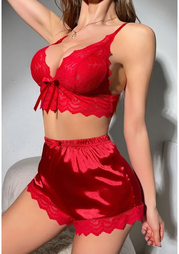Satin Charm Sleepwear Set - Product image 4