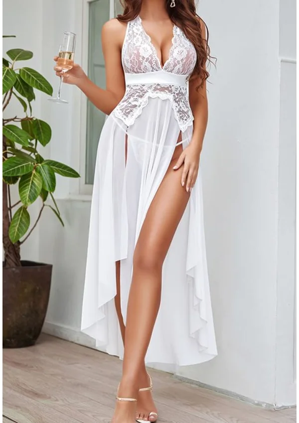 Dreamy Elegance Gown - White color thumbnail