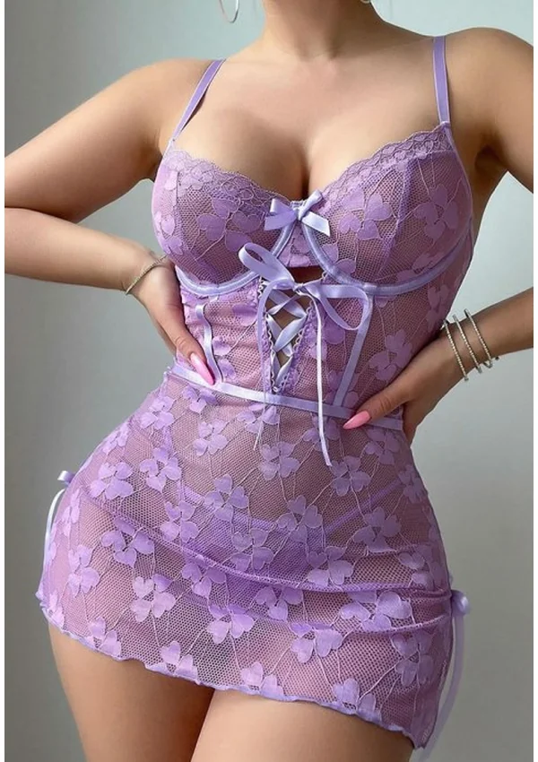 Lavender Desire Chemise - Light Purple color thumbnail