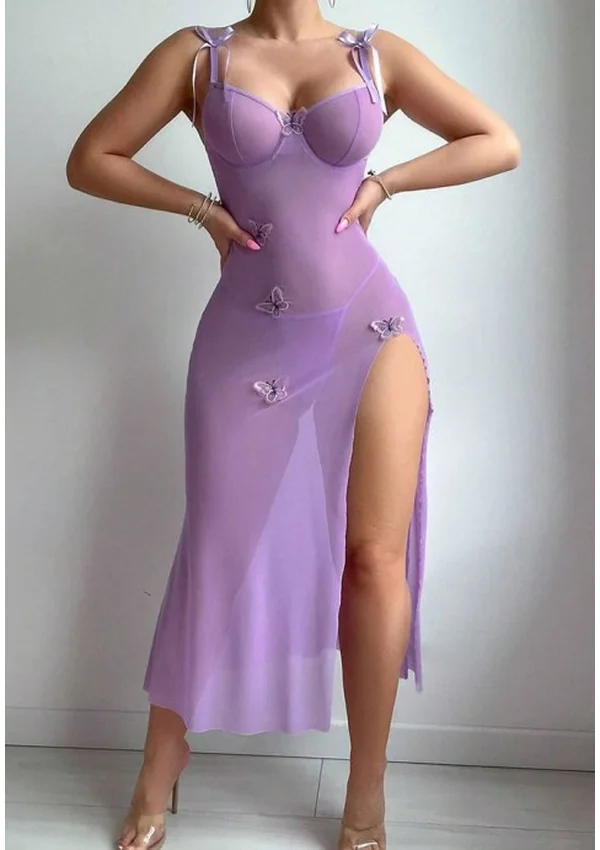 Butterfly Bliss Gown - Purple color thumbnail