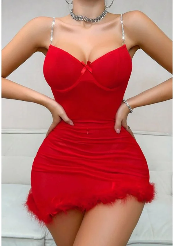 Lavender Luxe Chemise - Red color thumbnail