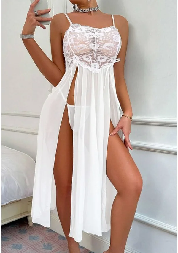 Whispered Elegance Gown - White color thumbnail